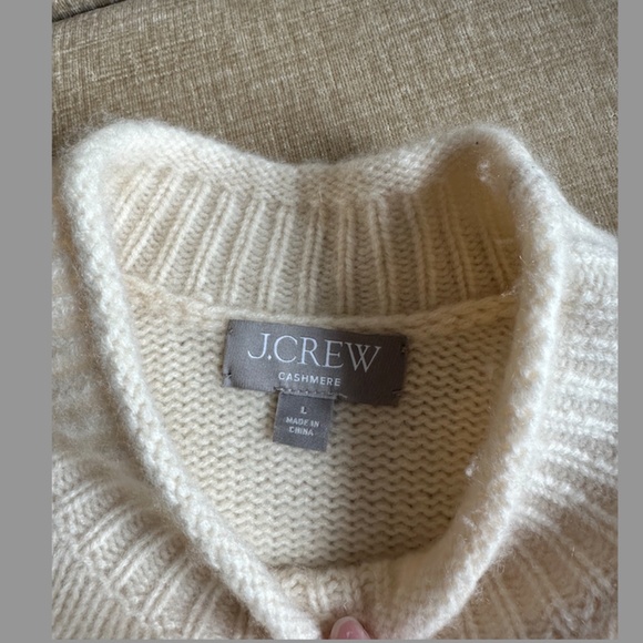 J. Crew Cashmere Rollneck™ sweater in Ivory - Picture 4 of 4